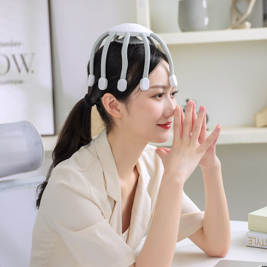 Electric Scalp Massager – (Multi-Claw Head Relaxation Tool).